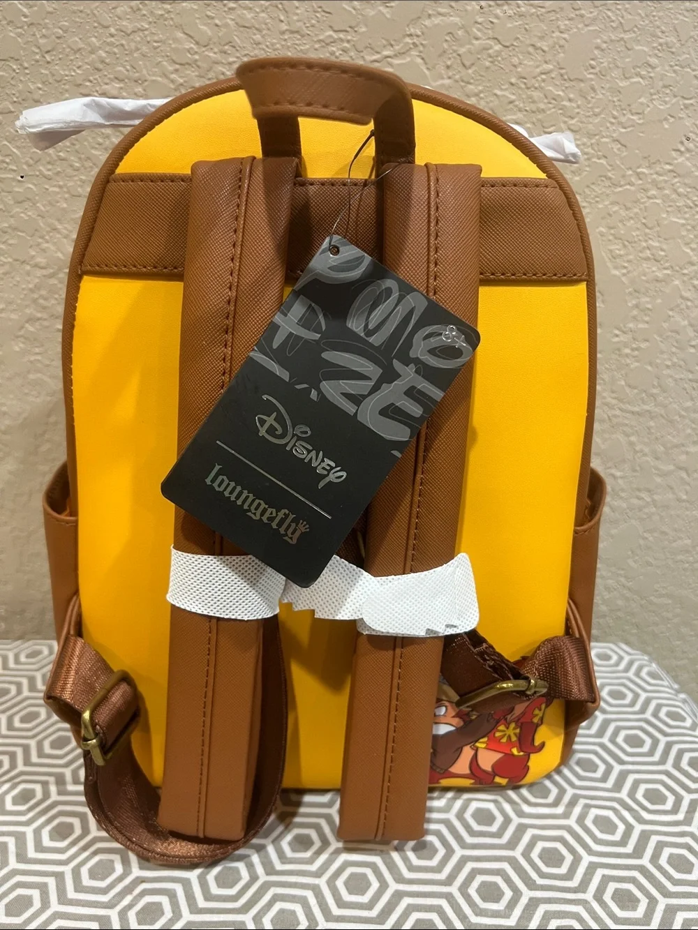 Loungefly Yellow Rescue Rangers Kids Mini Backpack